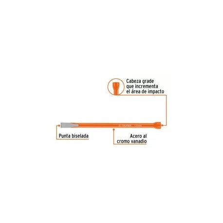 CINCEL CORTE FRIO 5/16 plgX6 plg--12103/TRUPER