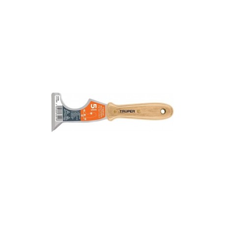 ESPÁTULA DE 5 USOS, MANGO MADERA, 2-1/2"