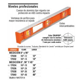 NIVEL PROFESIONAL 36 plg ---17038/TRUPER