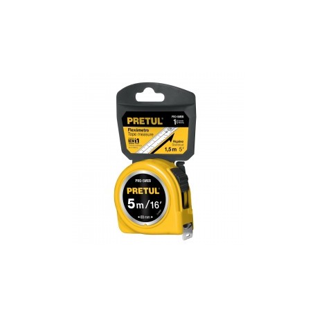 FLEXOMETRO 5 M VARIOS COLORES ---21608 /PRETUL
