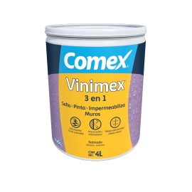 VINIMEX 3 EN 1 SATINADO BLANCO  4 LITROS